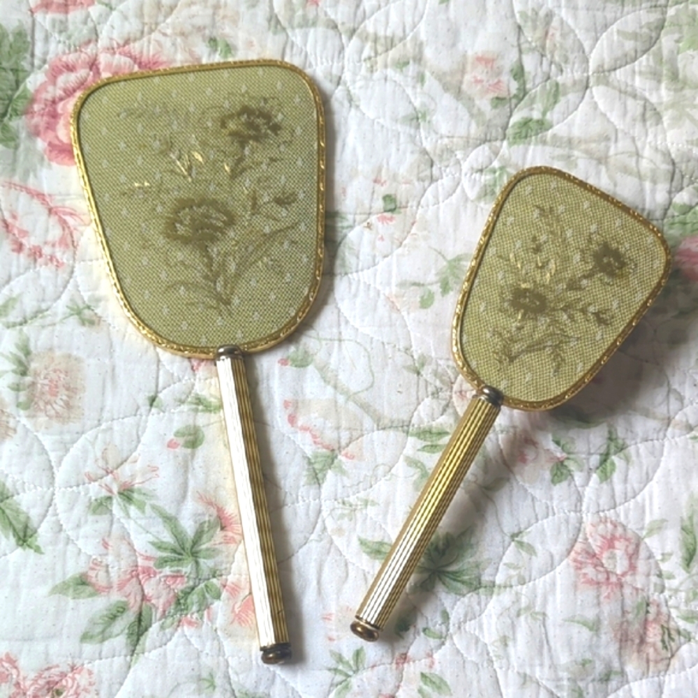 Vintage "Mirror and Brush", Vanity Set